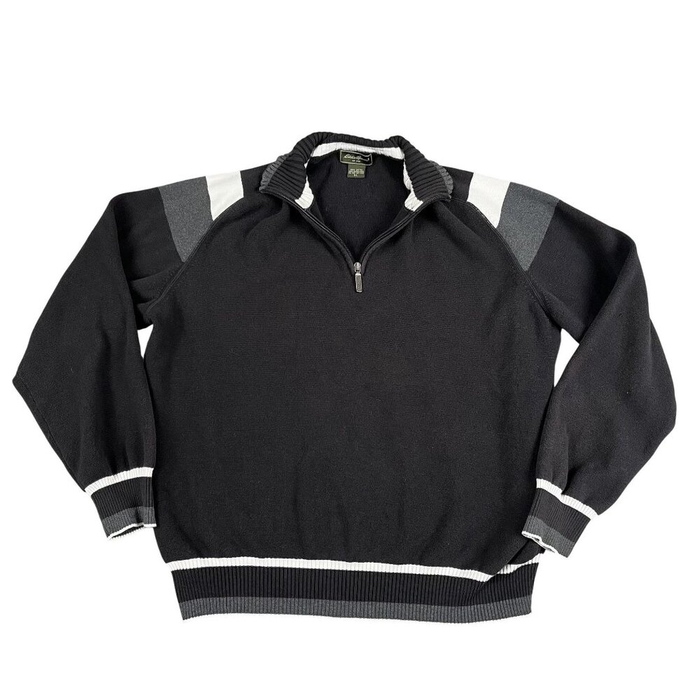 VTG Eddie Bauer 1/4 Zip Up Sweater‎ Size XL